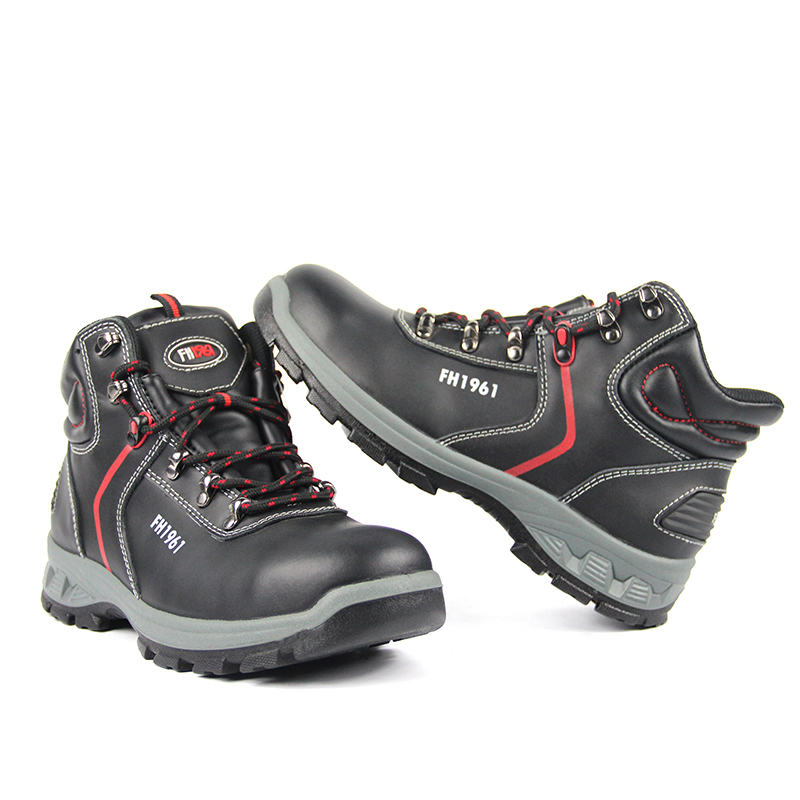 smooth action leather safety shoes