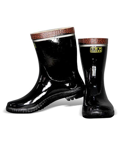 Man Reflective Light Rubber Boots